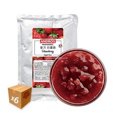 앤드로스 딸기 리플잼 1box 1kgx6ea, 6개, 1kg