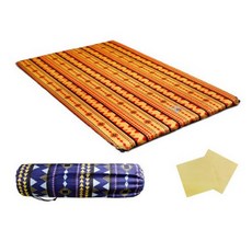 YIERSHENG 감성 더블 자충매트 2인용 + 수리패치 랜덤 발송 2p + 보관주머니 HR-1088, 옐로우
