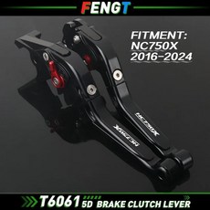 혼다 NC750X NC 750X-2024 모터 액세서리 브레이크 레버 클러치 세트 접이식 핸들 가드, [01] Black-Red Button