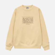 [정품] 마리떼 marithe 프랑소와 저버 로고 기모 맨투맨 남녀공용 패밀리룩 크리스마스 커플 20대 30대 대학생 캠퍼스룩 mt ot 축제 캠핑
