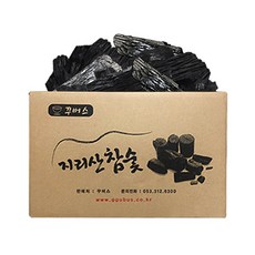 꾸버스 지리산 참숯 백탄 1kg 4kg 15kg 바베큐 구이용 캠핑 숯 차콜 식당 펜션, 1박스