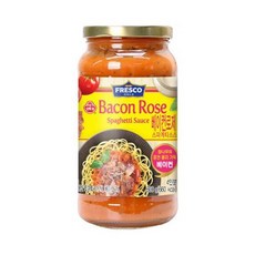 오뚜기 집들이음식 프레스코 스파게티소스 베이컨로제 소스 조미료 파스타 스파게티 600G, 19세트