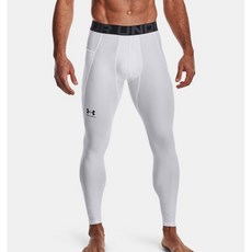 [언더아머] NC강남점 신축성이 뛰어나고 편안한 착용감의 남성 HeatGear 레깅스 화이트 1361586-[100]