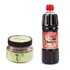 지리산 산청 구운소금 안심가 뽕소금 홍게간장 세트, 1, 320g 900ml