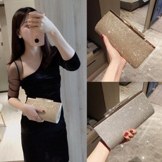 큐빅 파티 드레스 웨딩 신부 클러치 백