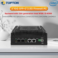 게이밍 미니 PC 12 세대 방화벽 2x10G SFP 2x226-V 2.5G 인텔 i3 N305 N100 소프트 라우터 2x NVMe 2xHD DDR5 NAS 서버 Proxmox, 없음, 16GB, 26) 16GB DDR5 128GB NVMe - Int
