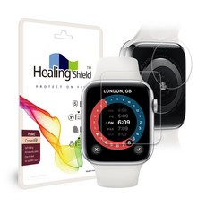 힐링쉴드 애플워치SE 44mm 프라임 고광택 액정보호필름 2p + 심박센서 2p, 1세트