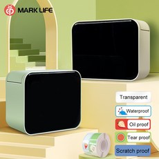블루투스 프린터 소형프린터 Marklife P15 무선 라벨 휴대용 열 D11 D110 D101 기계와 유사 미니 메이커, 2.1240 white, 1개