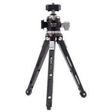 XILETU MC22 + XT18 미니 콜드 슈 데스크탑 스탠드 1/4 나사 더블 콜드 슈 미니 PTZ 삼각대 휴대 전화 스탠드 삼각대, 01 black