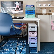 아이카사 박스 아파트먼트 수납박스 S 스틸 수납장, S 블랙