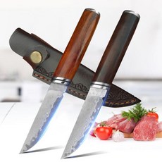 다마스커스칼 다마스커스 강철 정육점 본닝 나이프 고기 식칼 과일 야채 생선 절단 칼 주방 액세서리, 01 A Knife with cover, 1개