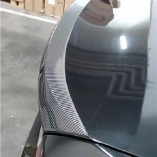 BMW용 리얼 탄소 섬유 리어 트렁크 스포일러 전용 테일 개조 립 윙 2005-2011 e90 3 시리즈 320i, 05 Carbon Fiber Style, 한개옵션1