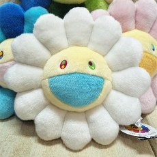 일본정품 카이카이키키 플라워 쿠션 30cm 60cm 인테리어 소품 장식용, 04 화이트페이스