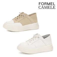 포멜카멜레 FORMEL CAMELE 소가죽 키높이 밴드 스니커즈 FJY1F1SW004 298760