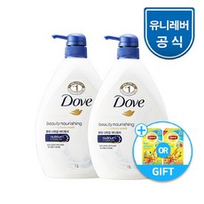 도브 바디워시 뷰티너리싱 1L 1+1, 단품없음