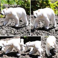 HOSI NEW 북극곰 하얀곰 곰피규어 북극동물피규어