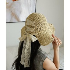 도로시홀릭레이스리본라탄모자