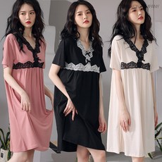 빅사이즈골지원피스잠옷