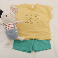 [아가방] 애니멀상하_완전 편한 유아 반소매 상하복 #안사면 손해 할인가 부담감은 제로 편안함은 배로#거부할 수 없는 귀여움!!