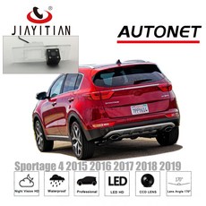 JiaYiTian 후면보기 카메라 기아 Sportage 4 QL 2015 2016 2017 2018 2019 리버스 카메라 CCD 나이트 비전 번호판 카메라|plate came, 1개, 4LED-Camera, 단일