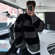 네버두와이 폴리 카라 단가라 버튼 니트