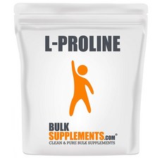 해외 BulkSupplements L-Proline 프롤린 250g, 2개