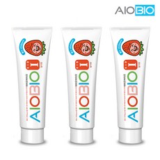 치과전용 아이오바이오 키즈 I 1450 고불소 어린이 치약 (딸기향), 100ml, 3개