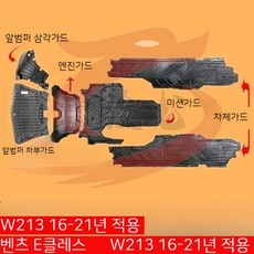 벤츠 E클래스 W213 언더커버 E220 E300 E320 E350, 05. 운전석 2륜구동 /삼각판] 고급형, 1개