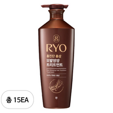 려 홍진단 홍삼 모발영양 트리트먼트 약산성 화이트플로럴향, 15개, 820ml