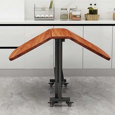 접이식 식탁 간이식탁 테이블 원목 거실 폴딩 이동식, 블랙 120x70cm 싱글 테이블-바퀴, 블랙 120x70cm 테이블 (바퀴)