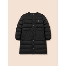 BEANPOLE 빈폴 KIDS 덕다운 체크 한줌 경량 롱패딩 - 블랙 616392