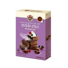 CJ더마켓 홈 베이킹 제과 제빵 빵 만들기 카페 디저트 아이 간식 브라우니믹스 초코 핫 케익 와플 브라우니 쿠키 머핀 깨찰빵 식빵 320G, 29개