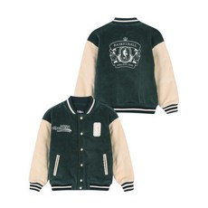 NBA KIDS 클래식 코듀로이 바시티 패딩 점퍼/K223JP120P - DARK GREEN