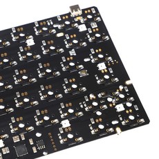 YMDK 핫 스왑 핫 스왑 가능 Kailh 소켓 96 PCB QMK 완전 프로그래밍 가능 지원 ANSI ISO Replacable Melody 96 YMD96|키보드|, 1개, 96 Hotswap V2, Layout C