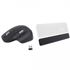 Logitech MX Master 3 Advanced 무선 마우스-Logitech MX Palm Rest가 장착 된 흑연 번들, 단일상품, 단일상품