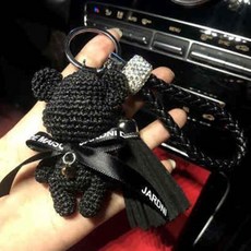 캐릭터키링 네임택 우정템 여신강림키링 아이디어 카 키홀더 남녀 핸드메이드 곰돌이 키링 귀여운 카드홀더 선물