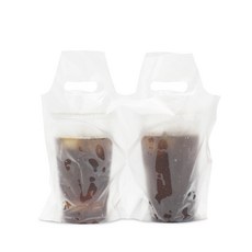 [대한잡화점] 컵 캐리어 1구 분리형  프랜차이즈 배달 커피포장 음료포장용 비닐봉투 리뷰후기