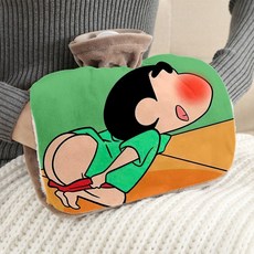 짱구 극세사 온수주머니 핫팩 쿠션찜질팩 찜질커버, 3