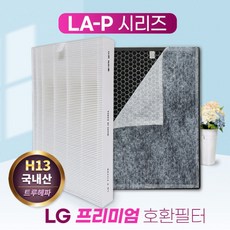 [필터왕국] LG 엘지 공기청정기 LA-P182DGR 프리미엄 필터/P, 상세 설명 참조