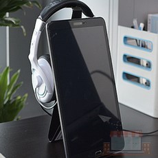 이케아 헤드셋 거치대 테블릿받침대, 블랙
