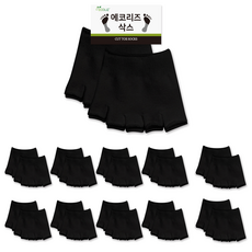 에코리즈 컷 토우삭스 발가락 양말 10족