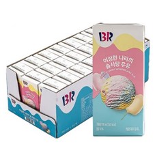 베스킨 이상한나라의 솜사탕 멸균우유 190ml 24개입
