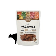 후코홀릭 강아지 건조간식, 한우와야채, 120g, 2개 - 후코홀릭인섹트도그