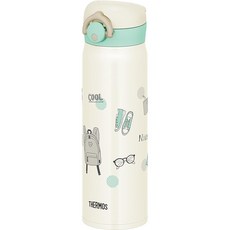 써모스 물통 진공 단열 휴대 머그 500ml 베이지 민트 JNR-503GBEMT, 1개, 상세페이지 참조