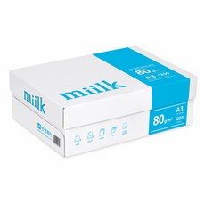 밀크 A3 80g 1박스, 단일속성, 1250매