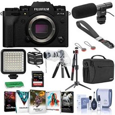 Fujifilm X-T4 Mirrorless Camera Body Black - Bundle with Shoulder Bag 64GB SDXC Card HA On Camera, One Color_One Size, 상세 설명 참조0, 상세 설명 참조0