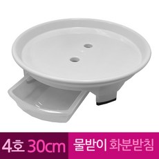 원형 플라스틱 물받이 화병 화분받침대 30cm4호, 본상품선택