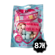 따룽해볼 멜로멜로 츄잉캔디 디저트간식 60g x 8개