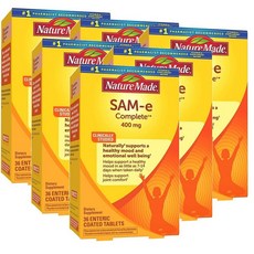 네이처 메이드 SAM-e 샘이 컴플리트 400mg Nature Made, 6개, 36정