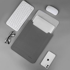 인드로 심플 맥북 에어 노트북 파우치 lg그램 가방 다크그레이